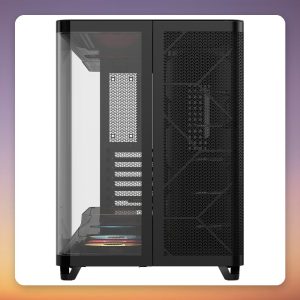 Corsair AIR 5400 RS-R ARGB Midi-Tower Case, Black, Panoramic Glass, 3x 120 mm ARGB Fans