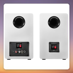 Audio-Technica AT-SP3X Active Bookshelf Speakers, White, Bluetooth, 2.0