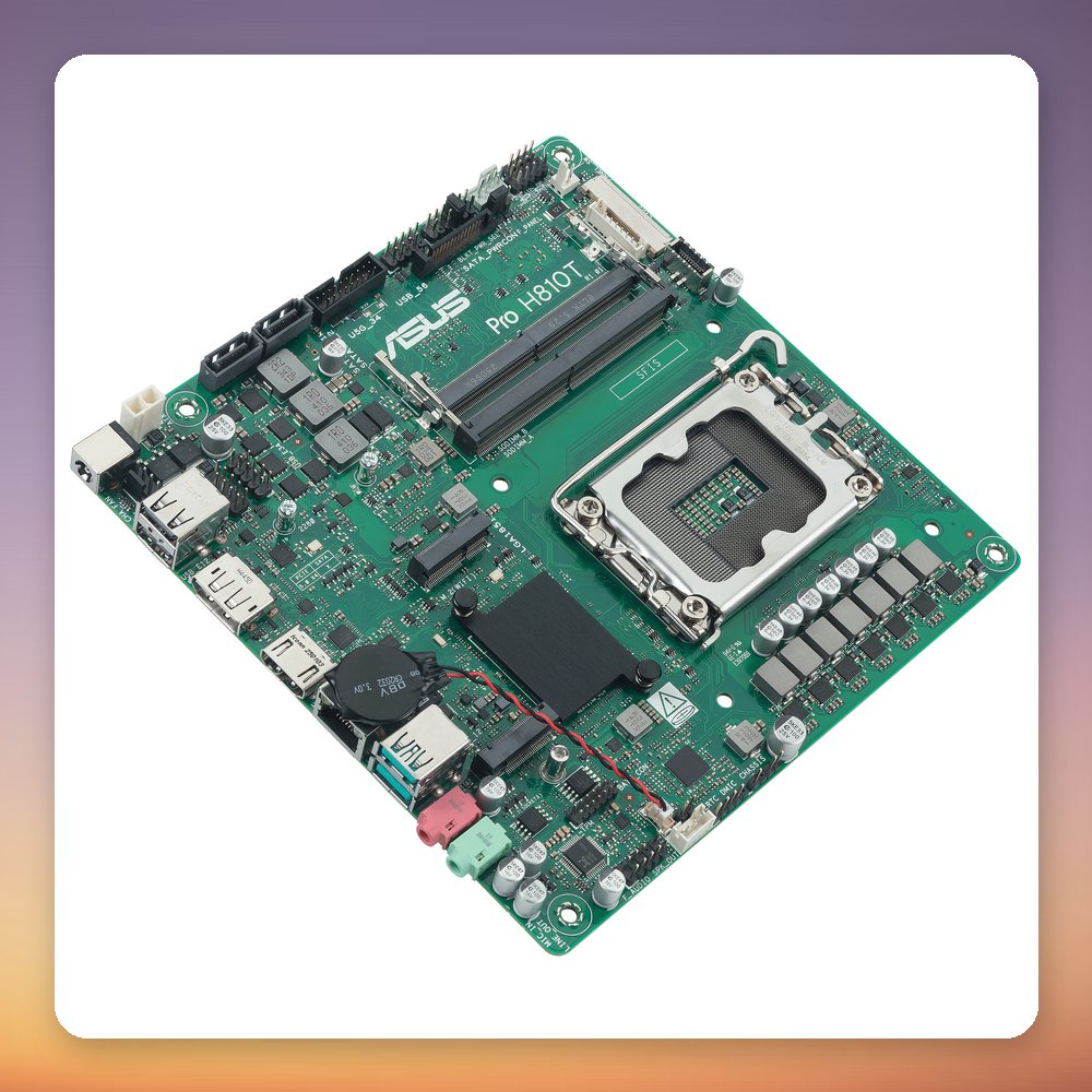 Asus PRO H810T-CSM Intel H810 LGA 1851 Thin Mini-ITX Motherboard, DDR5 SO-DIMM – image 5