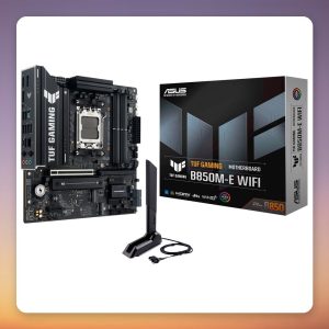 Asus TUF Gaming B850M-E WiFi AM5 Micro-ATX Motherboard, B850, DDR5, Wi-Fi 6E