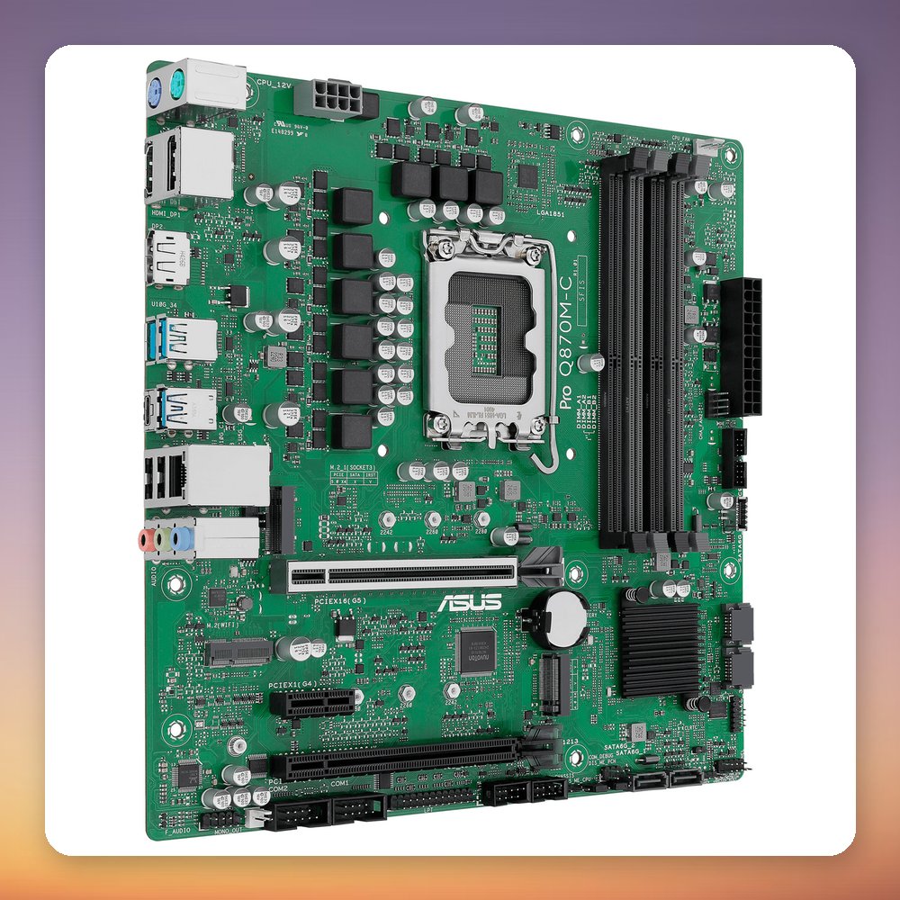 Asus PRO Q870M-C-CSM Intel Q870 LGA 1851 DDR5 micro-ATX Motherboard – image 3