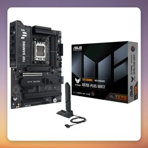 Asus TUF Gaming X870E-Plus WiFi 7 AMD X870E Socket AM5 ATX Motherboard, Black