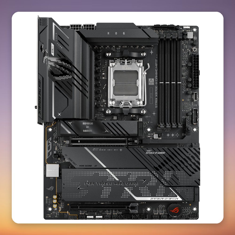 Asus ROG Strix X870E-H Gaming WiFi7 AMD X870E AM5 ATX Motherboard, Black – image 2
