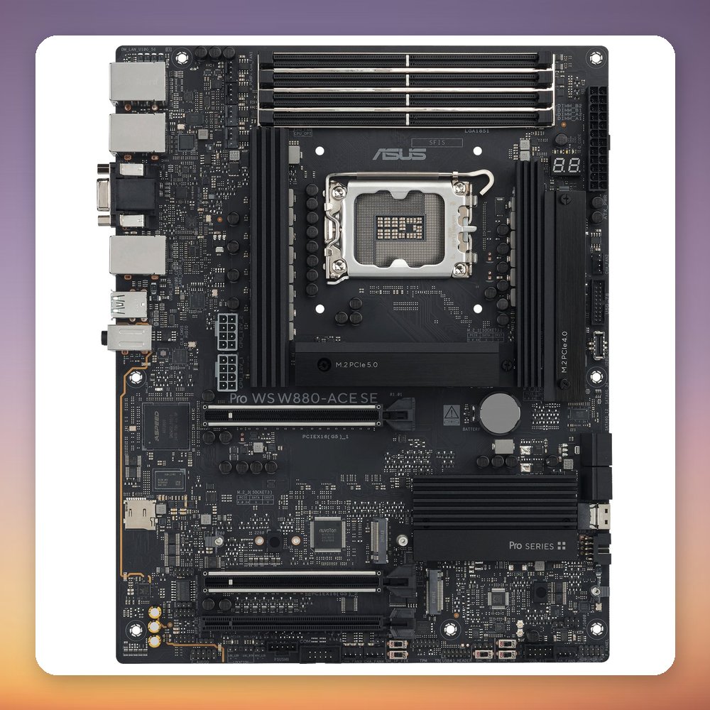 Asus PRO WS W880-ACE SE Intel W880 LGA 1851 ATX Workstation Motherboard – image 2