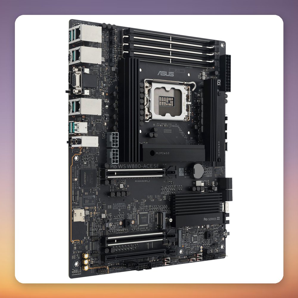 Asus PRO WS W880-ACE SE Intel W880 LGA 1851 ATX Workstation Motherboard – image 3