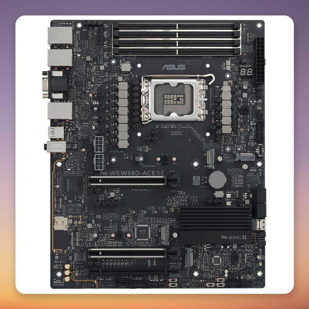 Asus PRO WS W880-ACE SE Intel W880 LGA 1851 ATX Workstation Motherboard – image 5