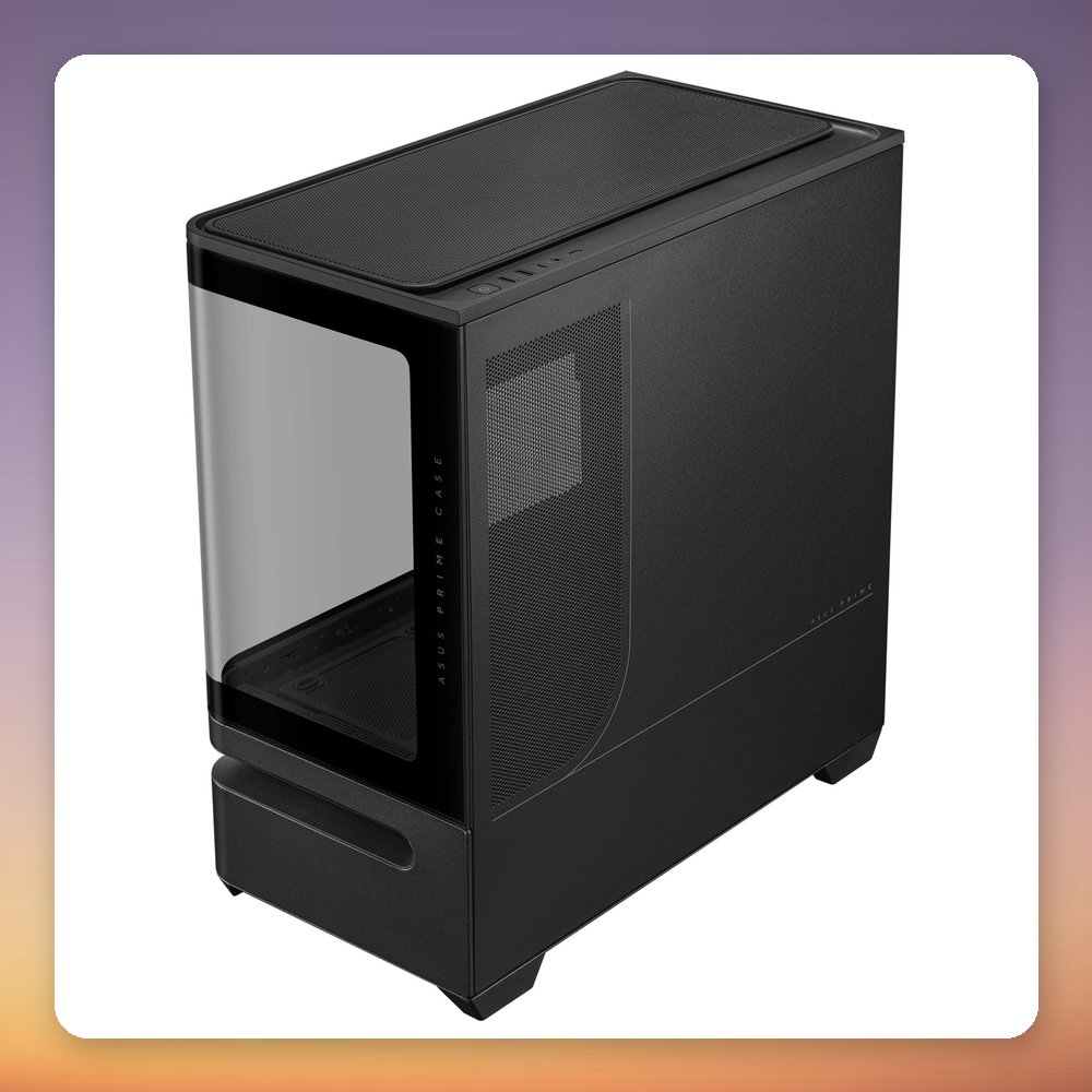ASUS PRIME AP202 TG ARGB Micro-ATX Case, Black, 2x Tempered Glass, 3x 120 mm ARGB Fans – image 3