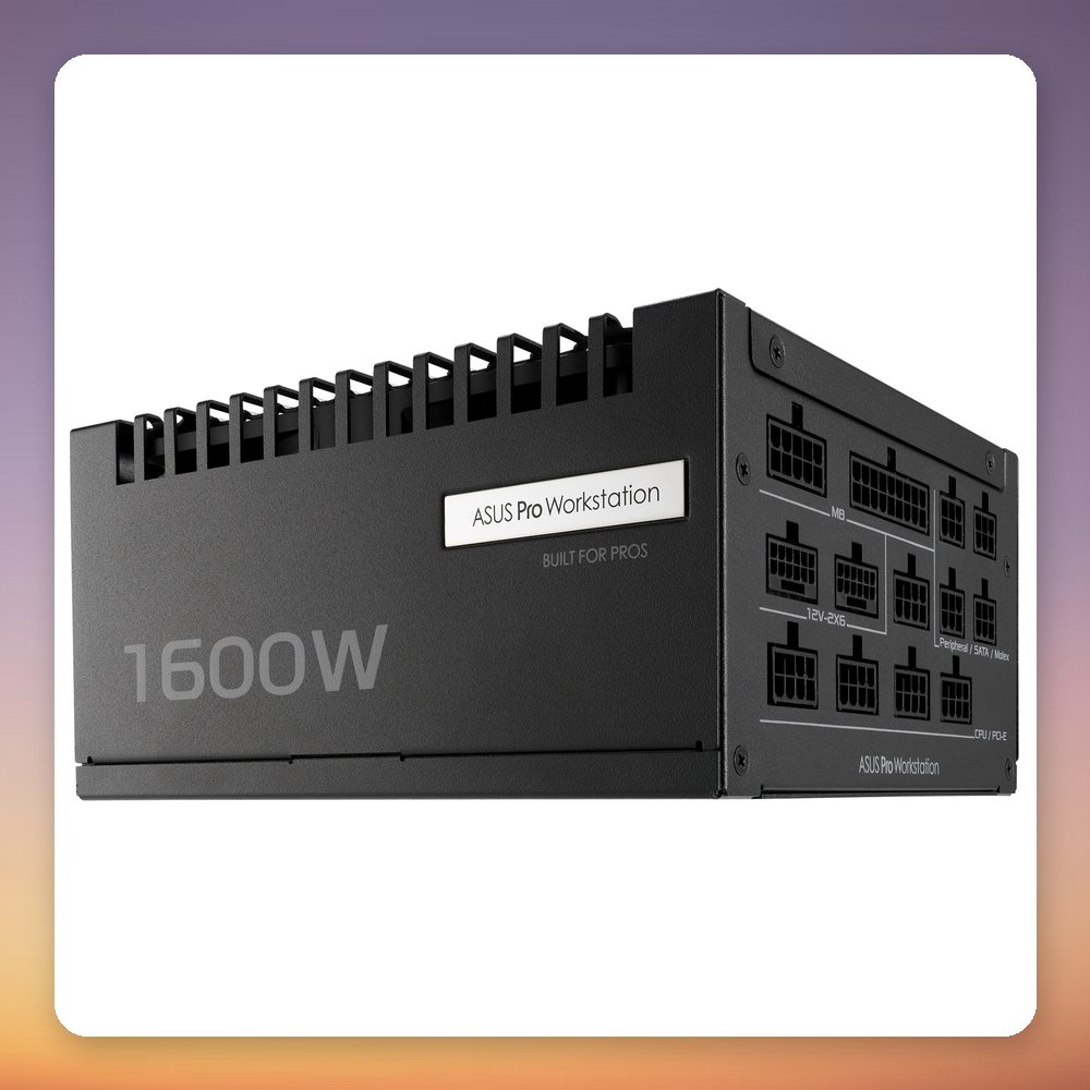 Asus Pro WS 1600W 80 PLUS Platinum Fully Modular ATX 3.1 PSU – image 3