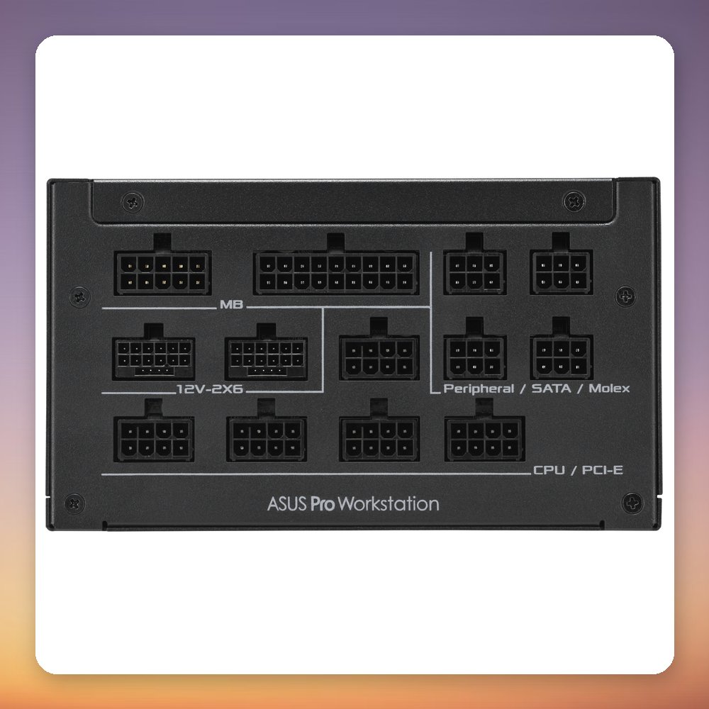 Asus Pro WS 1600W 80 PLUS Platinum Fully Modular ATX 3.1 PSU – image 5
