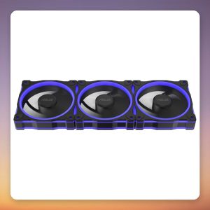 Asus Prime MR120 ARGB 120 mm Case Fan, Black, 3-Pack