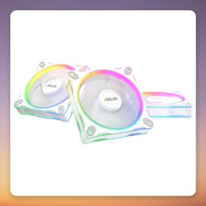 Asus Prime MR120 ARGB Reverse Fan 120 mm, White, 3-Pack