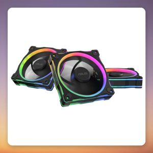 Asus Prime MR120 ARGB Reverse Fan 120 mm, Black, 3-Pack