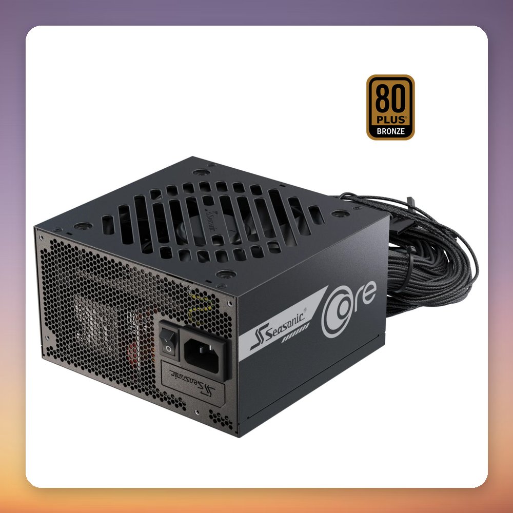 Seasonic CORE BC-750 750W 80 PLUS Bronze ATX 3.1 PSU, Black