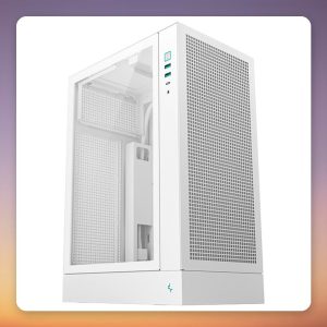Deepcool CH170 PLUS White Micro-ATX Mid-Tower Case with Tempered Glass