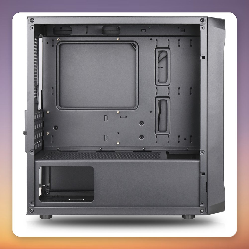 Silentware Air 10 Micro-ATX Mesh Case with 2x 140 mm ARGB Fans, Black, Tempered Glass – image 6