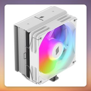 Silentware Bora White 120 mm CPU Air Cooler, 5 Heatpipes, ARGB, 215W TDP