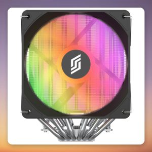 Silentware Titan 120 mm Dual Tower CPU Cooler, ARGB, 6 Heatpipes