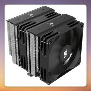 Silentware Titan Performance 120 mm Dual Tower CPU Cooler, Black/Silver