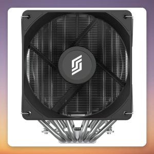 Silentware Titan Performance 120 mm Dual Tower CPU Cooler, Black/Silver