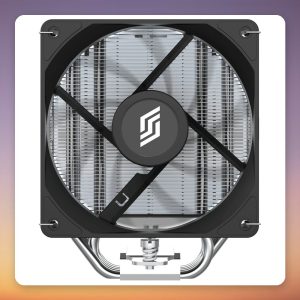 Silentware Bora Performance 120 mm CPU Air Cooler, 5 Heatpipes, Black/Silver