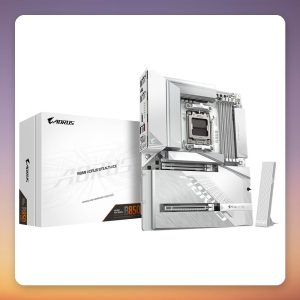 GIGABYTE B850 AORUS STEALTH ICE AM5 ATX Motherboard, White, DDR5, Wi-Fi 7