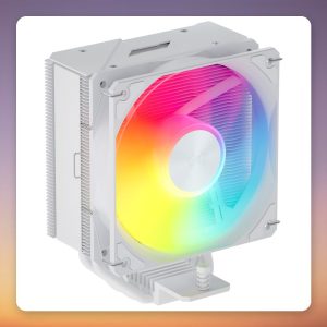 Fortron NP5-WA 120 mm Single Tower ARGB CPU Cooler, White