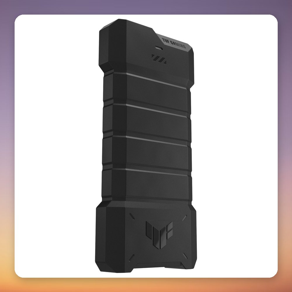 Asus TUF Gaming AS2000 Plus 2 TB External SSD, USB 3.2 Gen 2x2 (20 Gbit/s), IP68, Black