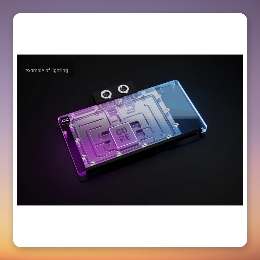 Alphacool Core GeForce RTX 5080 Solid + AMP Water Block with Backplate, ARGB – image 3