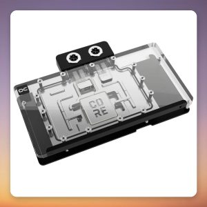 Alphacool Core RX 9070 XT TUF + Prime GPU Water Block, Transparent/Chrome, Incl. Backplate