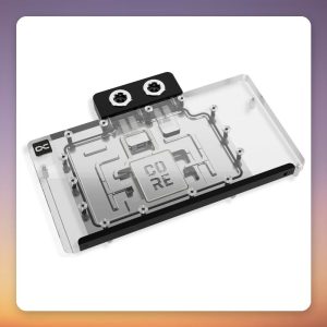 Alphacool Core RX 9070 XT TUF + Prime GPU Water Block, Transparent/Chrome, Incl. Backplate