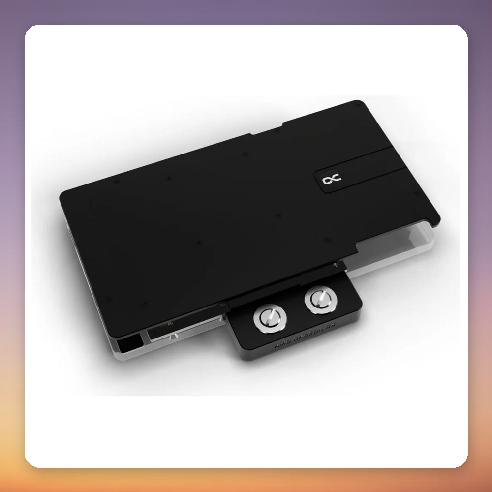 Alphacool Core RX 9070 XT TUF + Prime GPU Water Block, Transparent/Chrome, Incl. Backplate – image 4