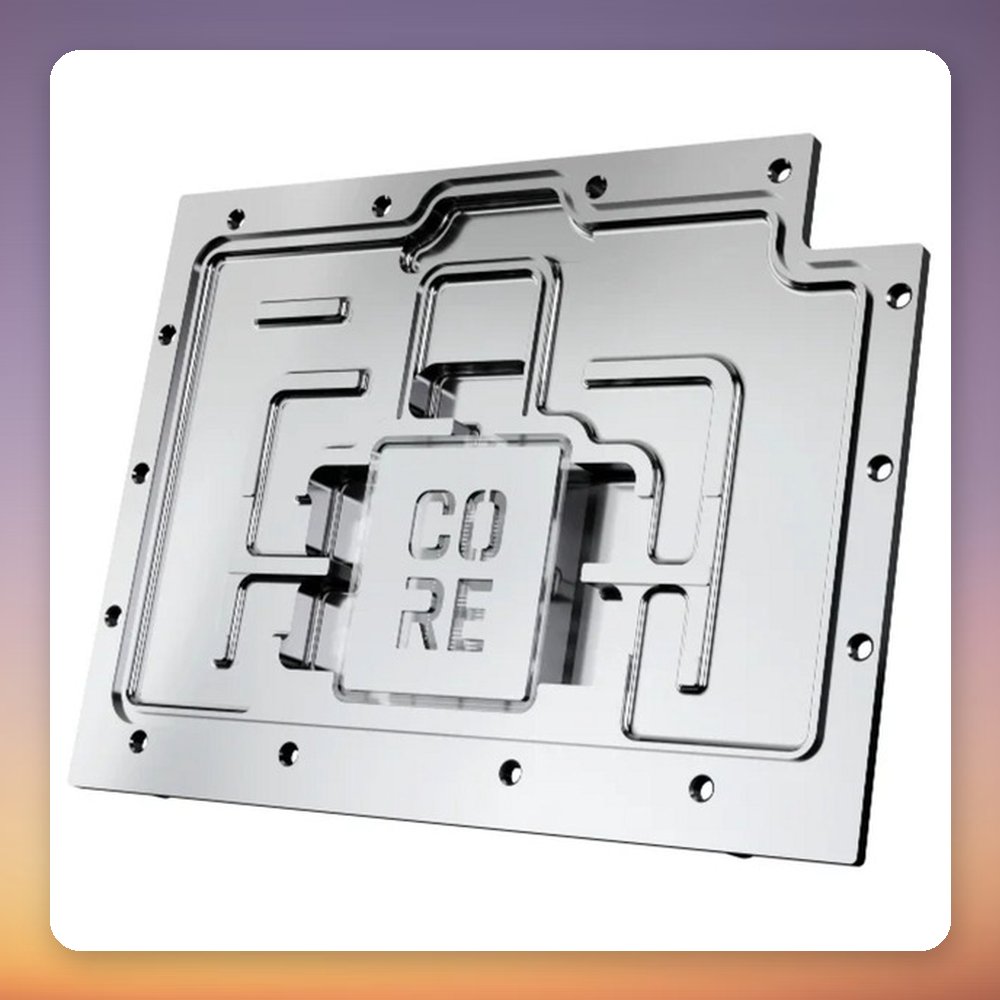 Alphacool Core RX 9070 XT TUF + Prime GPU Water Block, Transparent/Chrome, Incl. Backplate – image 5