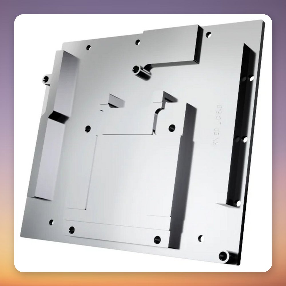 Alphacool Core RX 9070 XT Red Devil GPU Water Block with Backplate, Transparent/Chrome – image 6