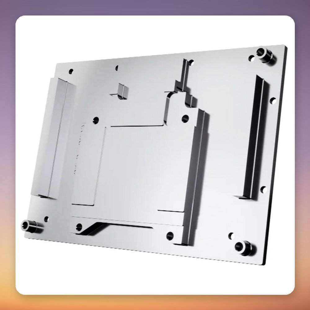 Alphacool Core RX 9070 XT Steel Legend GPU Water Block, Transparent/Chrome, with Backplate – image 6