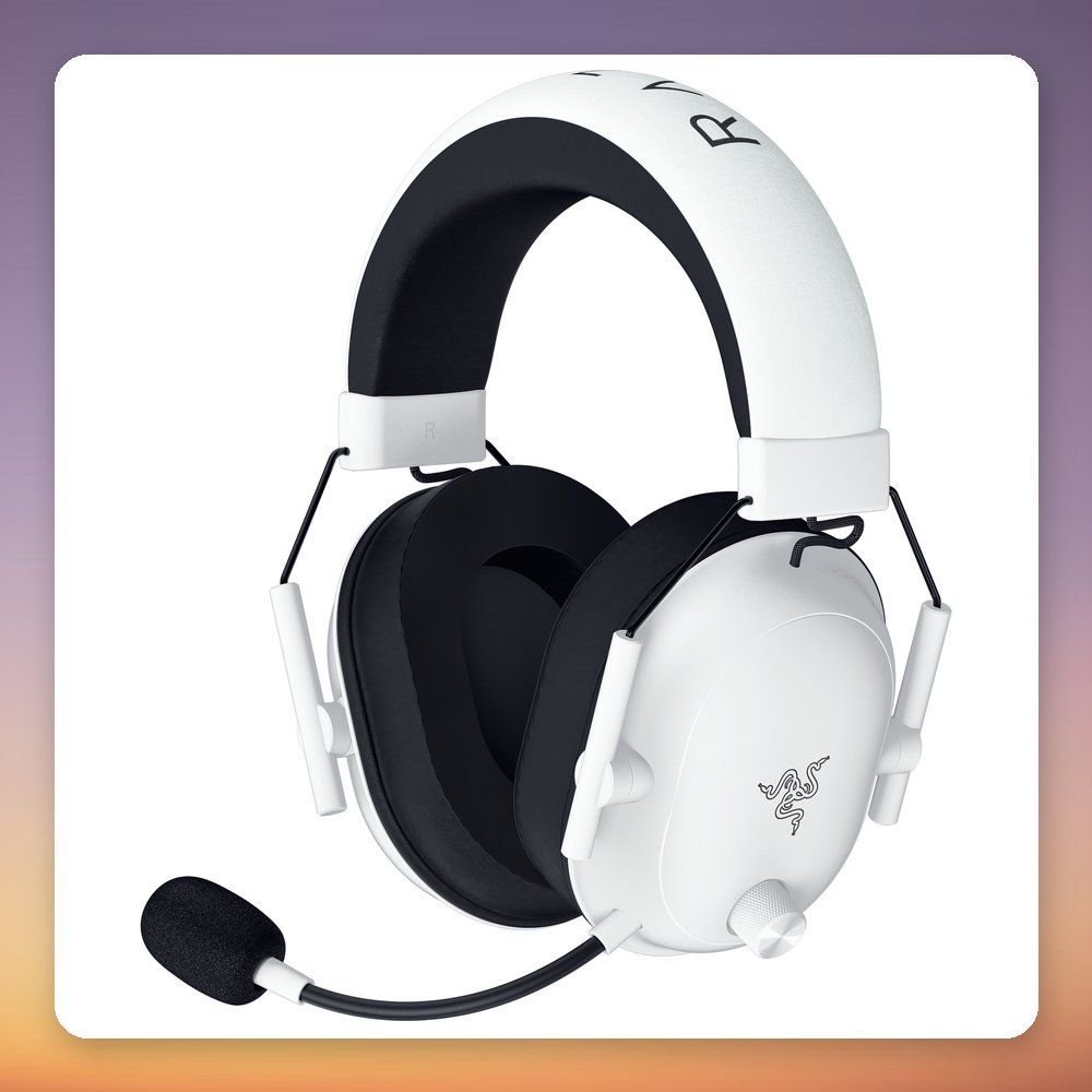 Razer BlackShark V2 HyperSpeed Wireless Gaming Headset, White, Bluetooth, USB-A – image 3
