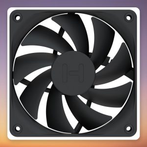 HYTE FA12 120 mm PWM Case Fan, Black, 4-Pack