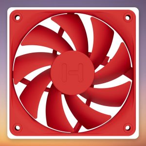 HYTE FA12 120 mm PWM Case Fans, Red, 4-Pack