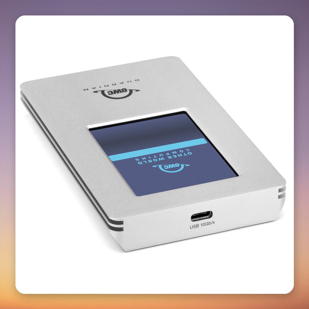 OWC Guardian 2 TB External SSD with Colour Touchscreen, USB-C 3.2 Gen 2 – image 3
