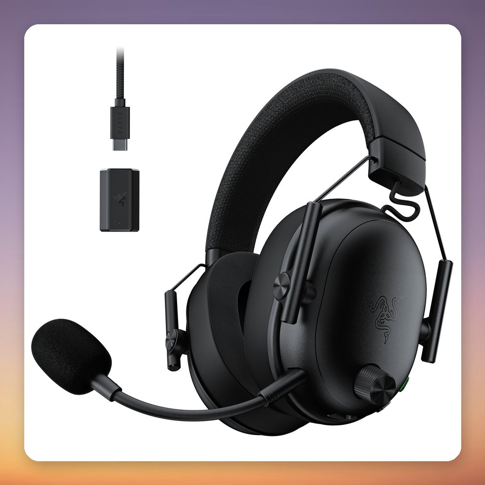 Razer BlackShark V3 Wireless Gaming Headset, Black, 2.4 GHz/Bluetooth/USB – image 2