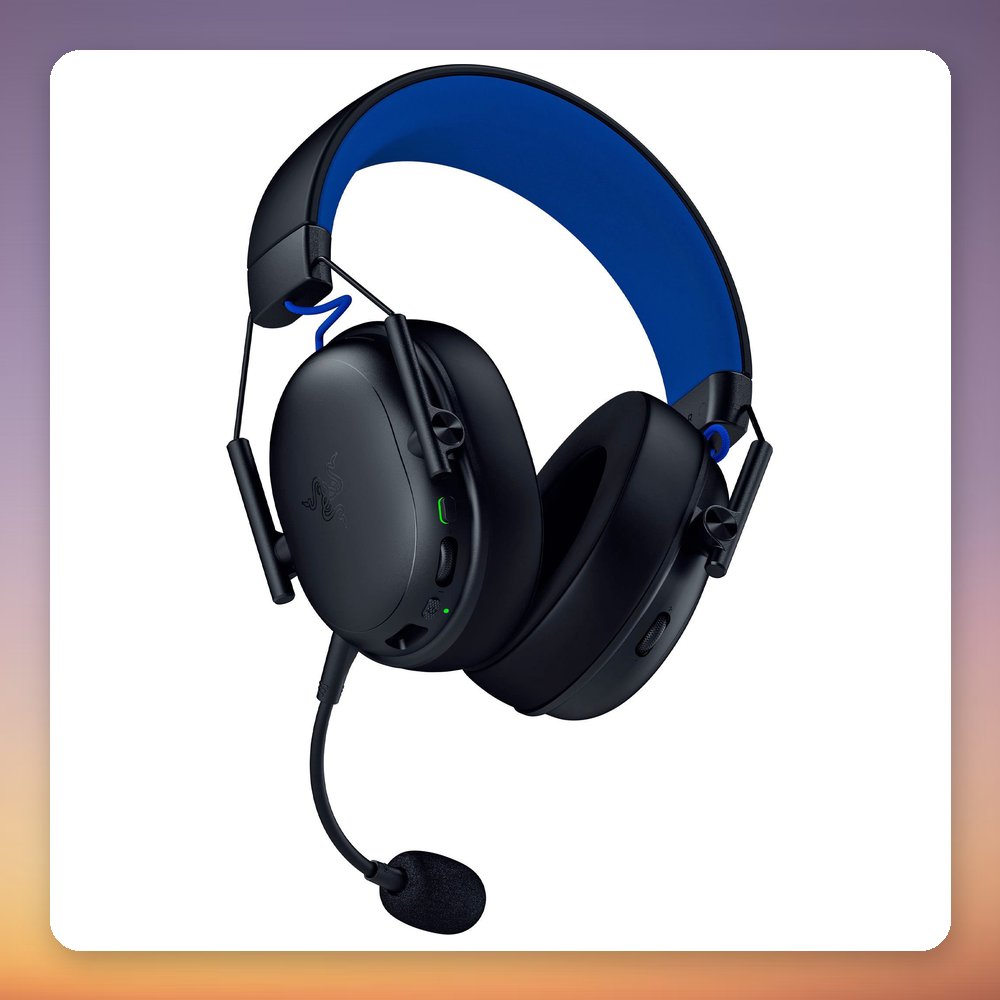 Razer BlackShark V3 X HyperSpeed for PlayStation Wireless Gaming Headset, Black/Blue – image 2
