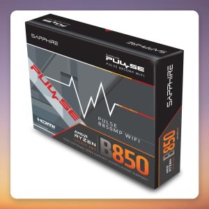 Sapphire PULSE B850M WIFI AM5 Micro-ATX Motherboard, DDR5, Wi-Fi 6