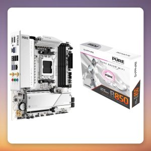 Sapphire PURE B850M WIFI AM5 Micro-ATX Motherboard, DDR5, WiFi 6