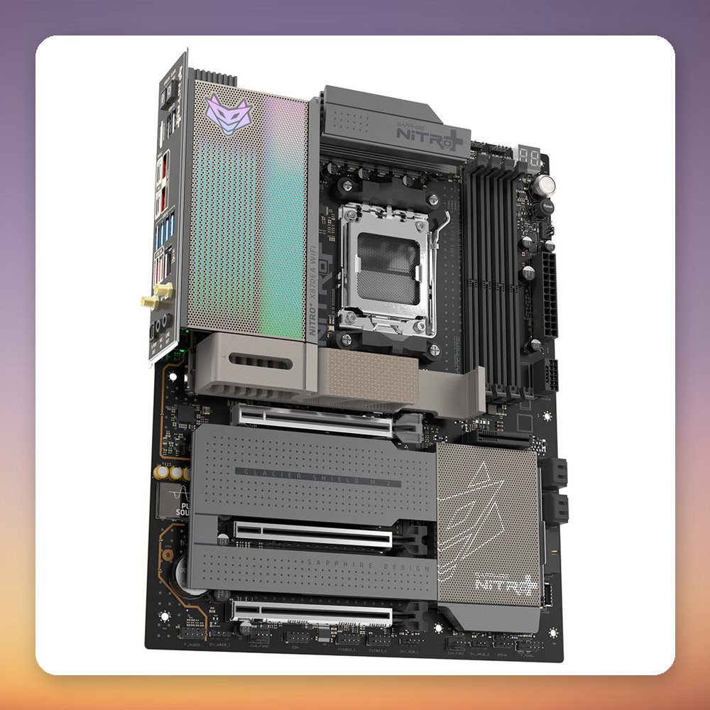 Sapphire NITRO+ X870EA WIFI7 Phantom Link AM5 ATX Motherboard, AMD X870E – image 3