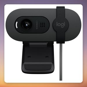 Logitech BRIO 105 1080p USB Webcam with Built-in Microphone, Graphite
