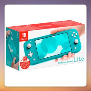 Nintendo Switch Lite Handheld Console, Turquoise, 32 GB, 5.5″ Touchscreen (No Power Adapter)