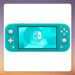 Nintendo Switch Lite Handheld Console, Turquoise, 32 GB, 5.5″ Touchscreen (No Power Adapter)