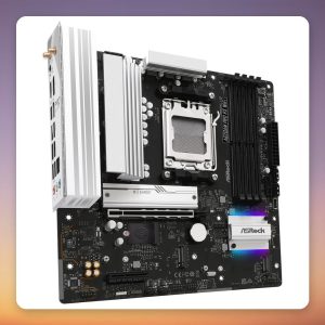 ASRock A620AM PRO RS WIFI AM5 Micro-ATX Motherboard, A620, DDR5, Wi-Fi 6E