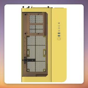 Thermaltake View 390 Air Butter Caramel ATX Mid-Tower Case, Yellow, Tempered Glass