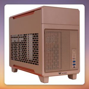 Thermaltake TR100 Mini-ITX Case, Gravel Sand, Mesh Front, SFX PSU Support