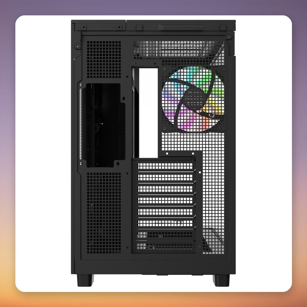 Thermaltake View 380 XL WS ARGB Mid-Tower Case, Black/Wood, Dual Tempered Glass – image 4